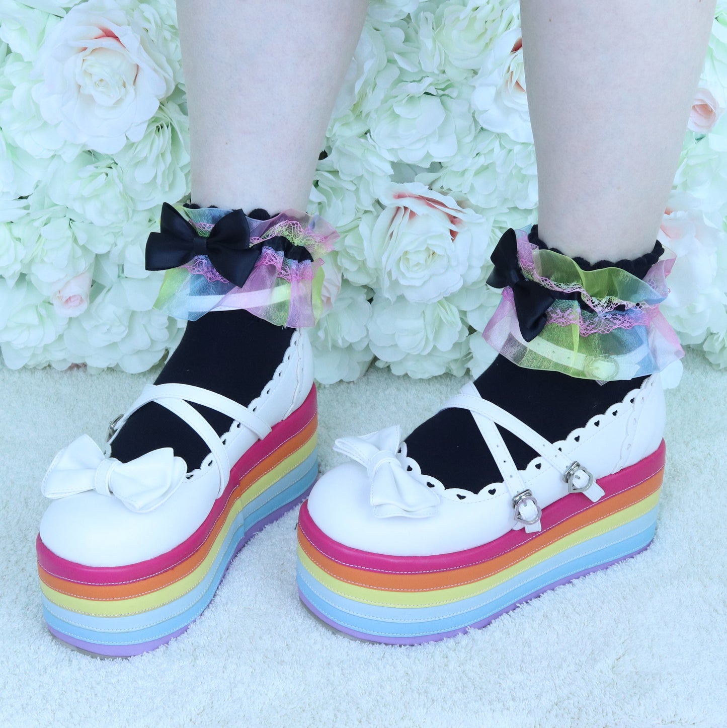 Rainbow Platform Tea Parties Shoes