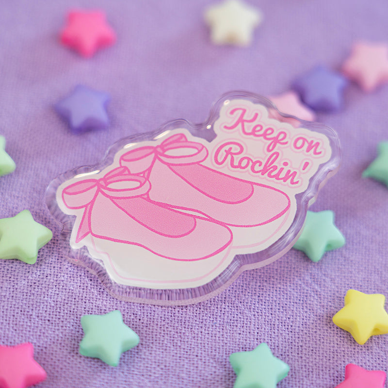 Keep on Rockin' Acrylic Pins