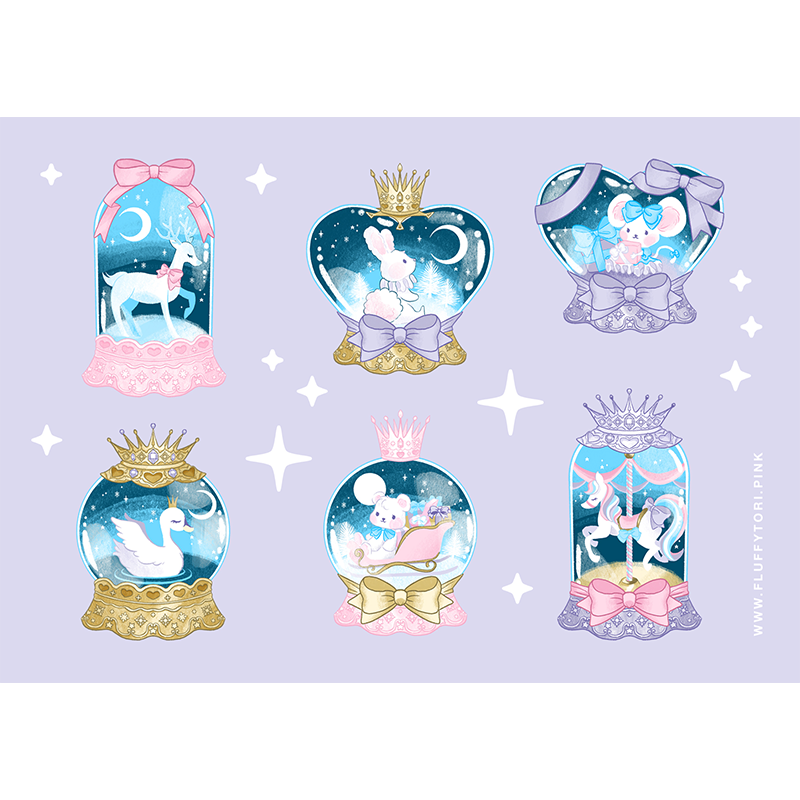 Sticker Sheet Special Little Snowglobe