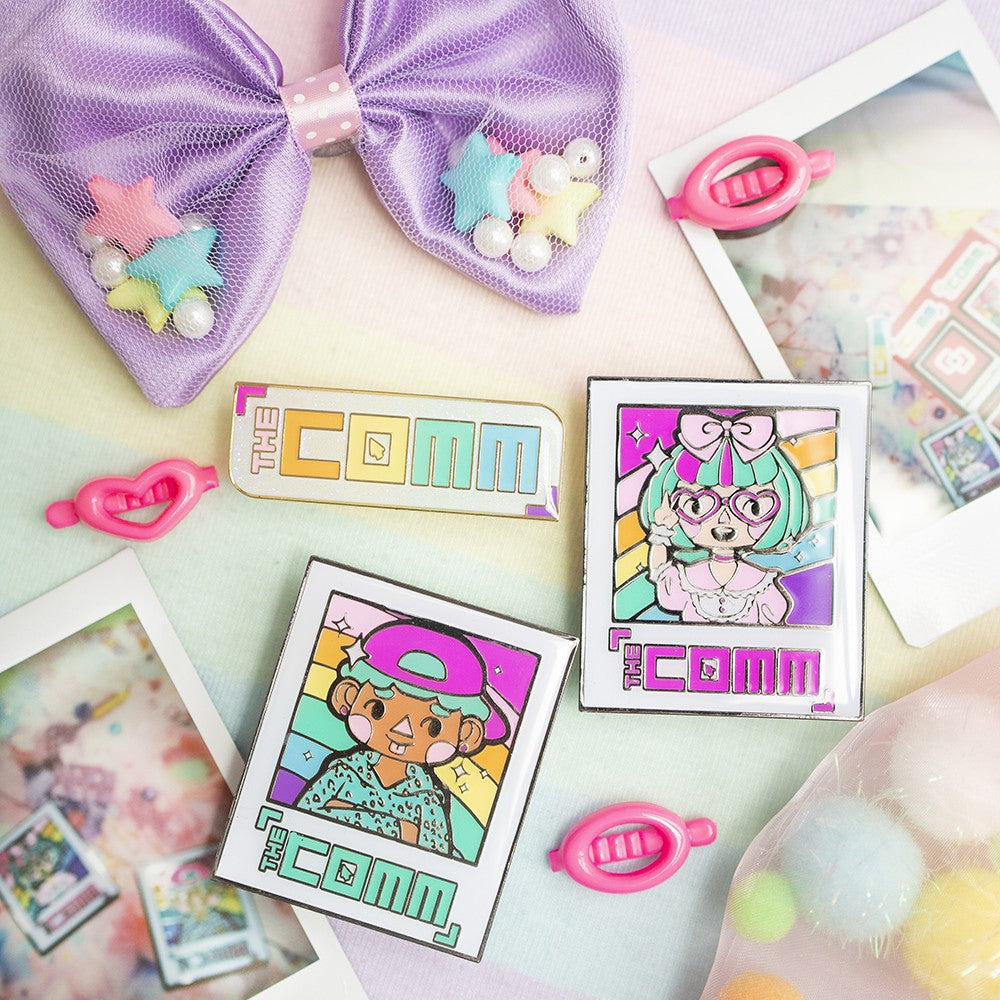 Polaroid Pin (Pink) - The COMM