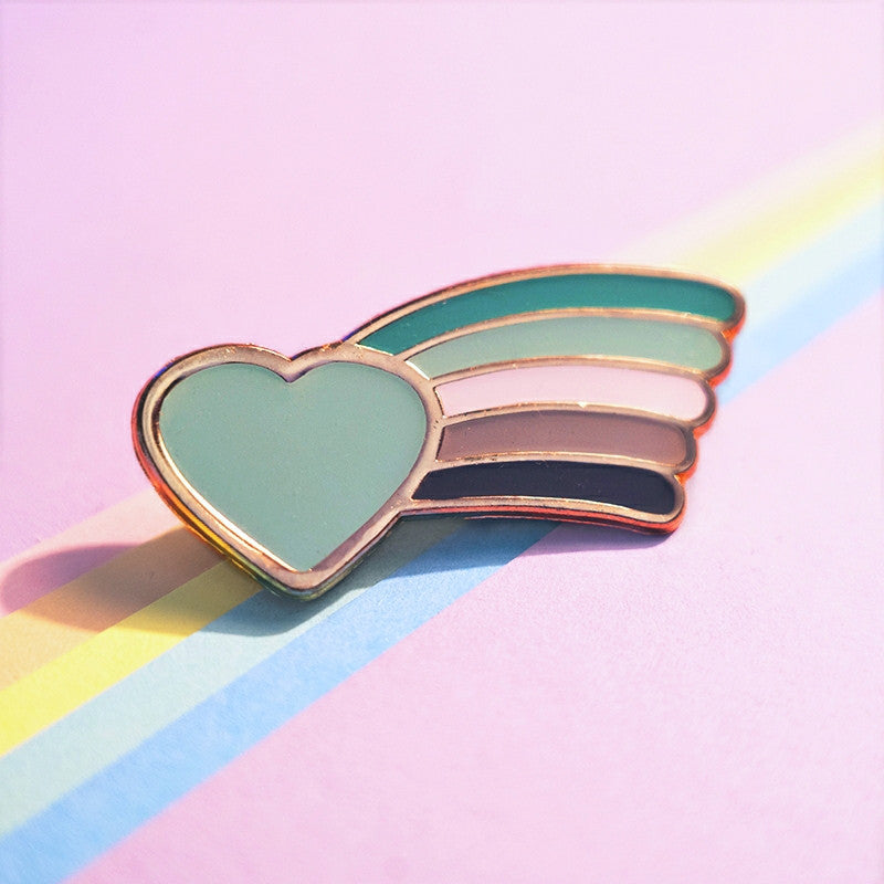 Aromantic Pride Pin