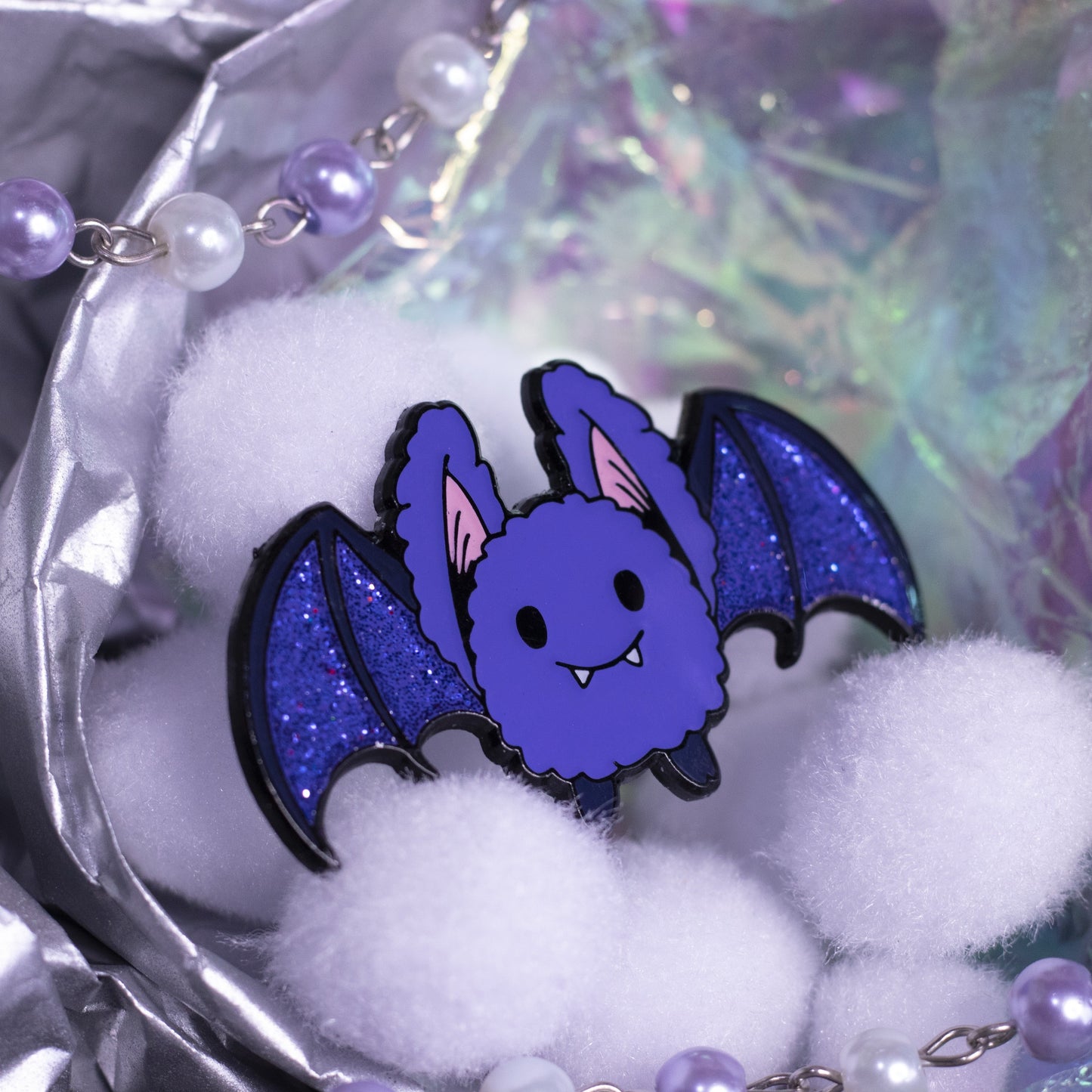 Fluffy Bat Pin