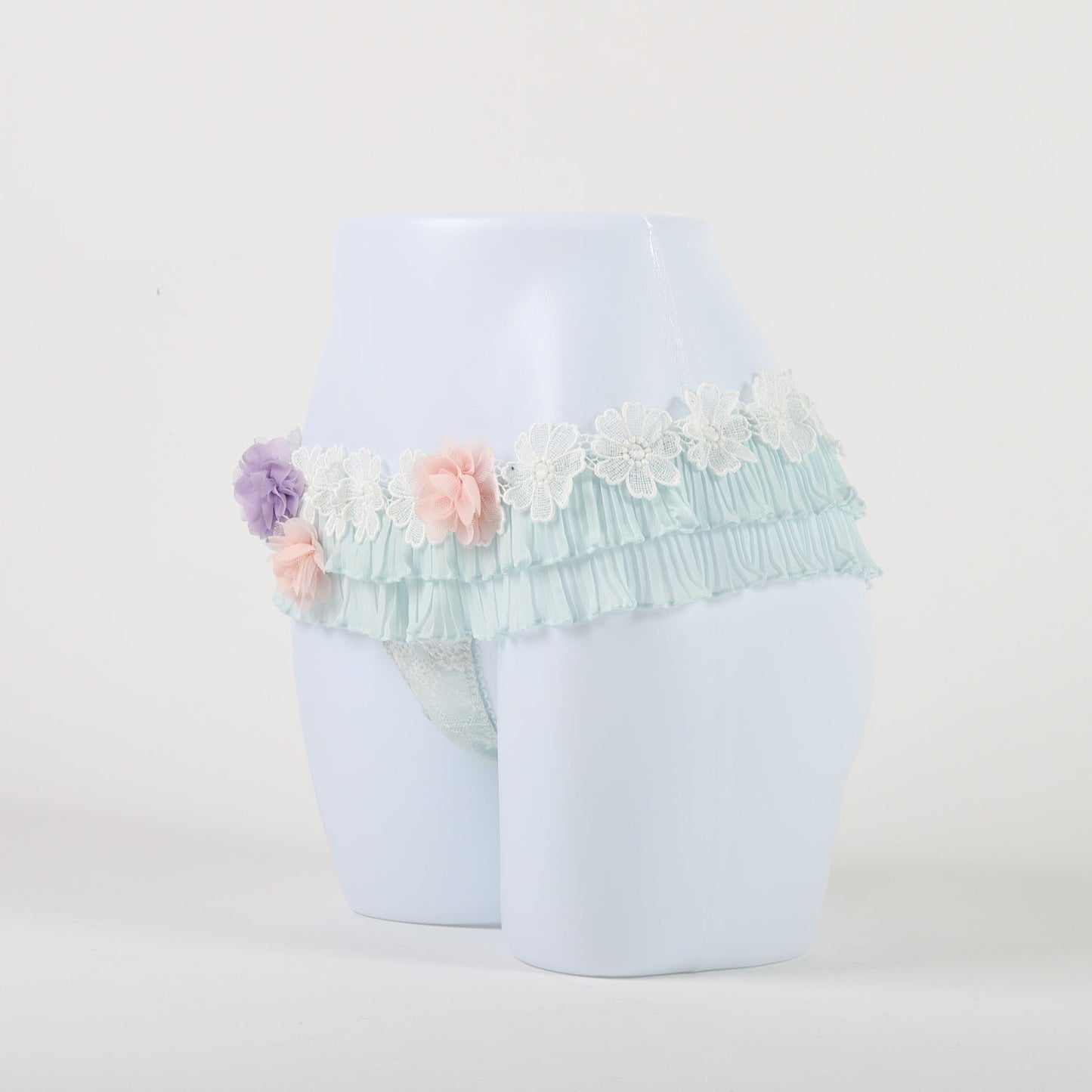 Pompons Plissé Thong