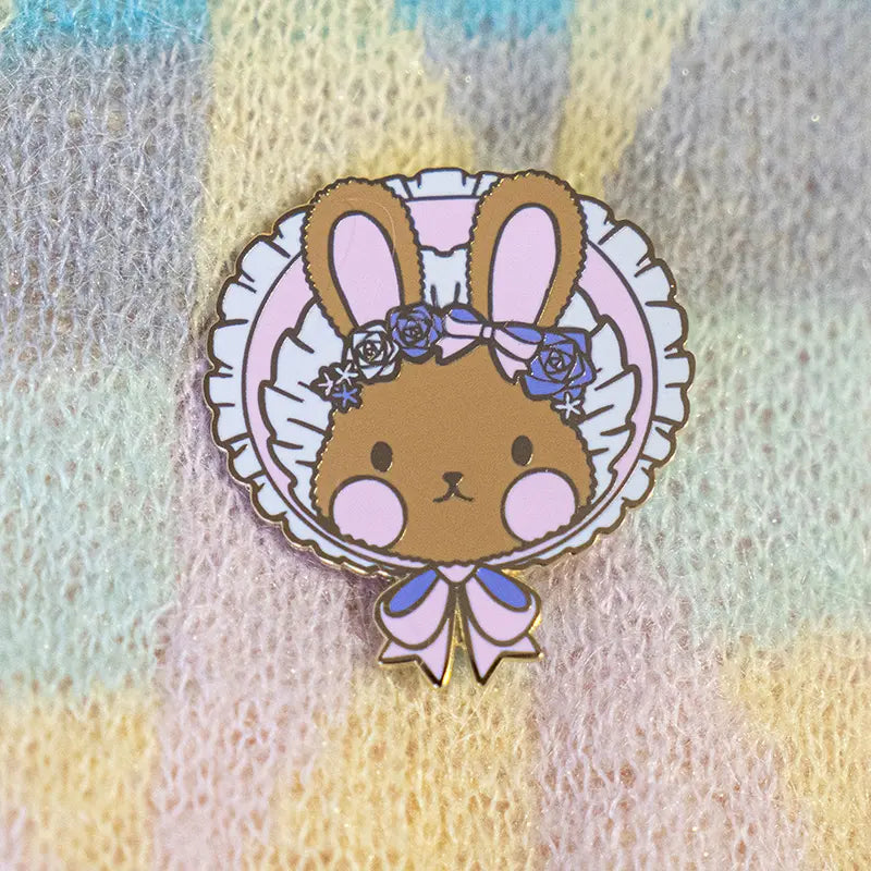 Bonnet Bunny (Cottagecore) Pin