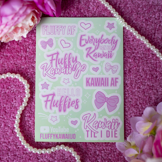Sticker Sheet - Fluffy Kawaii Jo