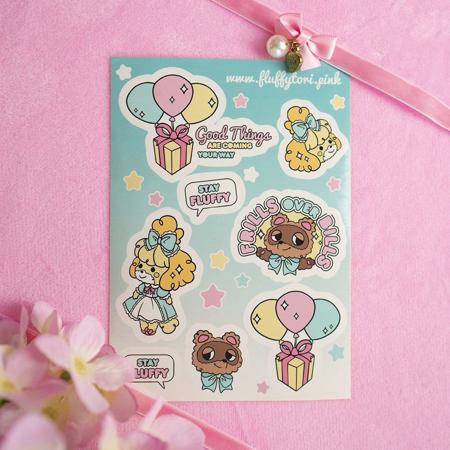 Sticker Sheet - Fluffy Crossing