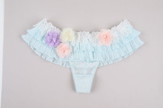 Pompons Plissé Thong